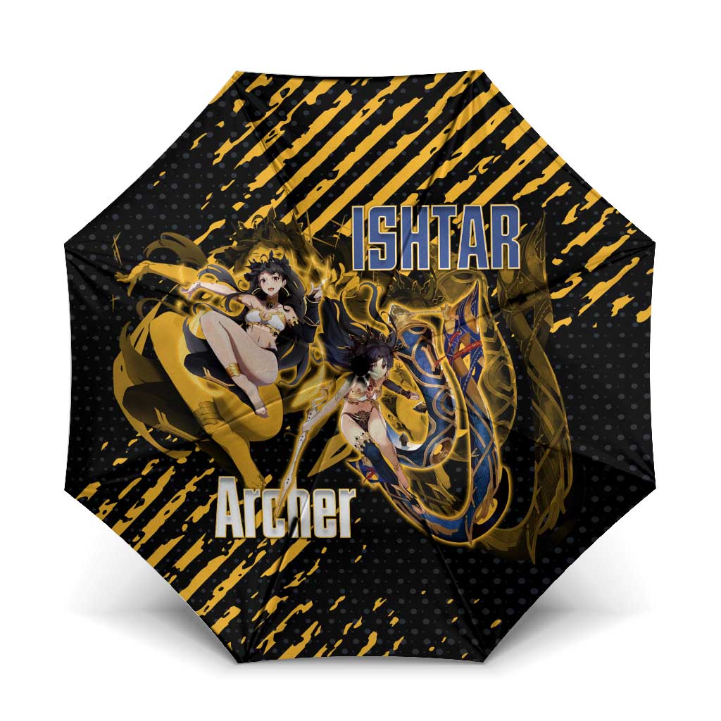 Ishtar Archer Fate Grand Order Umbrella Anime Pop Art Grunge Style