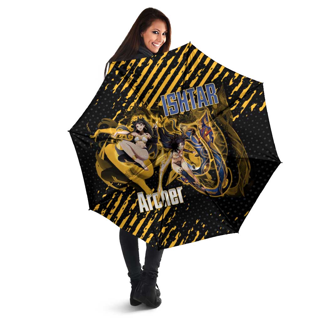 Ishtar Archer Fate Grand Order Umbrella Anime Pop Art Grunge Style