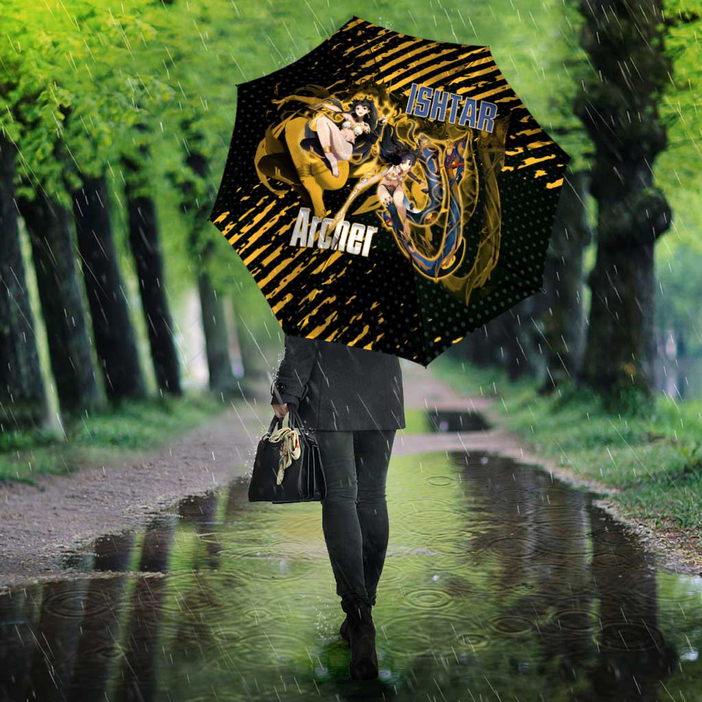 Ishtar Archer Fate Grand Order Umbrella Anime Pop Art Grunge Style