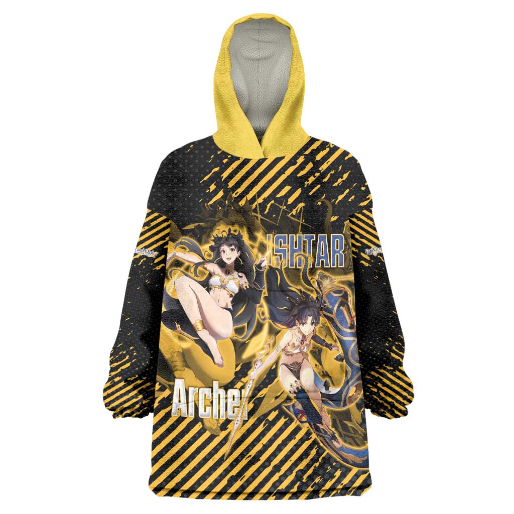 Ishtar Archer Fate Grand Order Wearable Blanket Hoodie Anime Pop Art Grunge Style