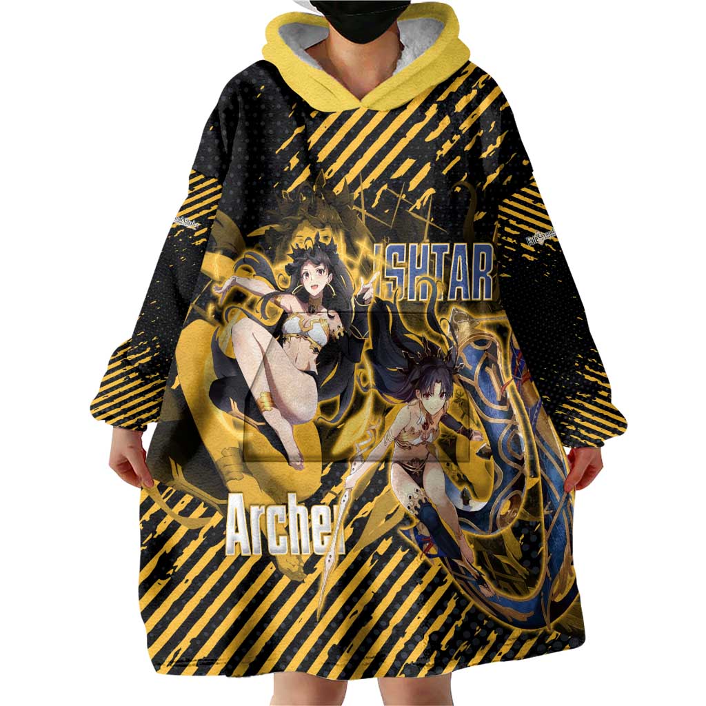 Ishtar Archer Fate Grand Order Wearable Blanket Hoodie Anime Pop Art Grunge Style