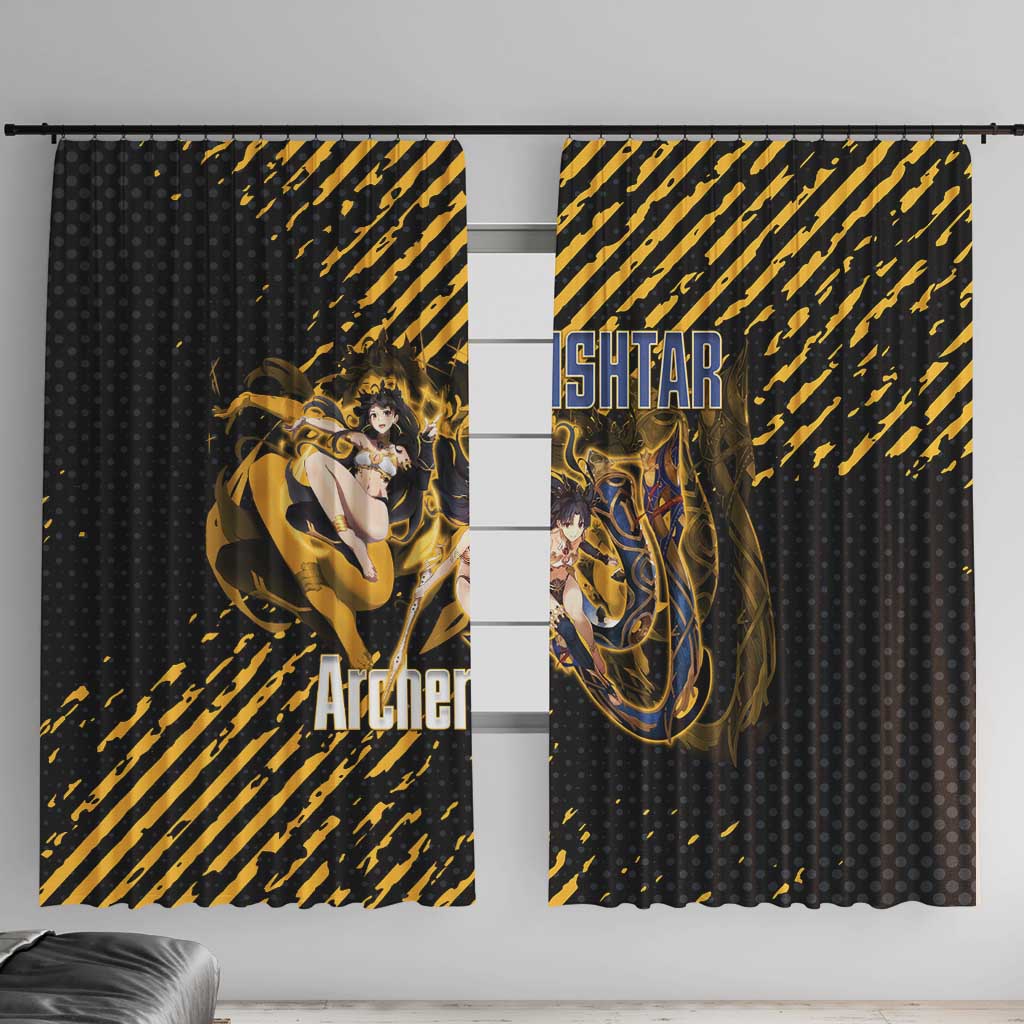Ishtar Archer Fate Grand Order Window Curtain Anime Pop Art Grunge Style