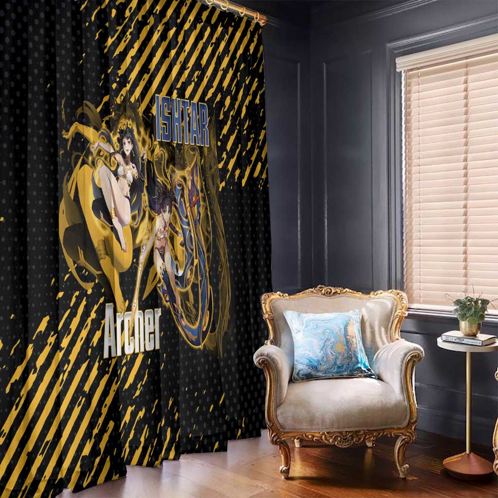 Ishtar Archer Fate Grand Order Window Curtain Anime Pop Art Grunge Style