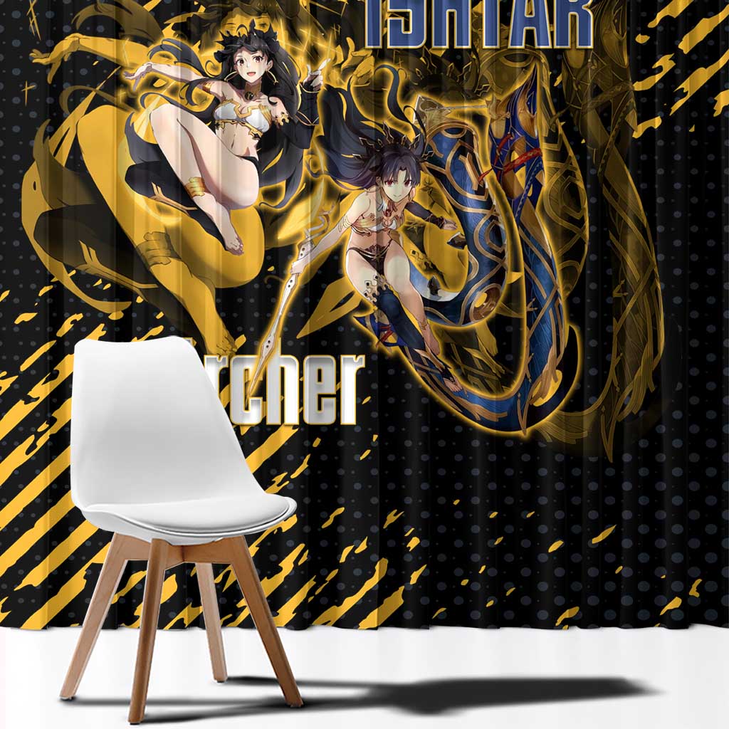 Ishtar Archer Fate Grand Order Window Curtain Anime Pop Art Grunge Style