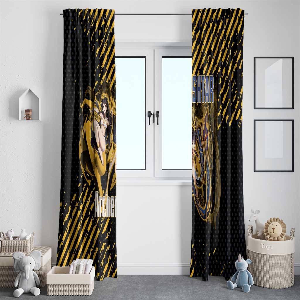 Ishtar Archer Fate Grand Order Window Curtain Anime Pop Art Grunge Style