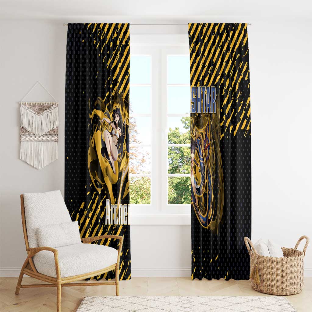 Ishtar Archer Fate Grand Order Window Curtain Anime Pop Art Grunge Style