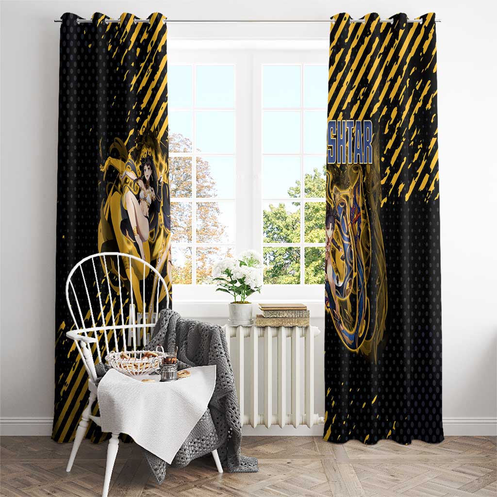 Ishtar Archer Fate Grand Order Window Curtain Anime Pop Art Grunge Style