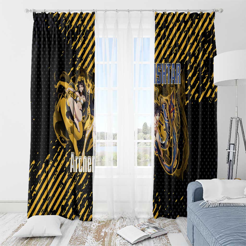 Ishtar Archer Fate Grand Order Window Curtain Anime Pop Art Grunge Style