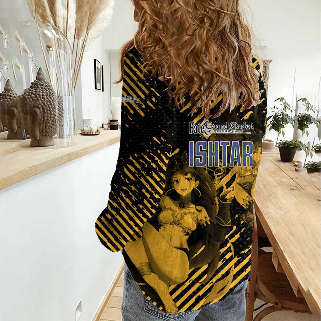 Ishtar Archer Fate Grand Order Women Casual Shirt Anime Pop Art Grunge Style