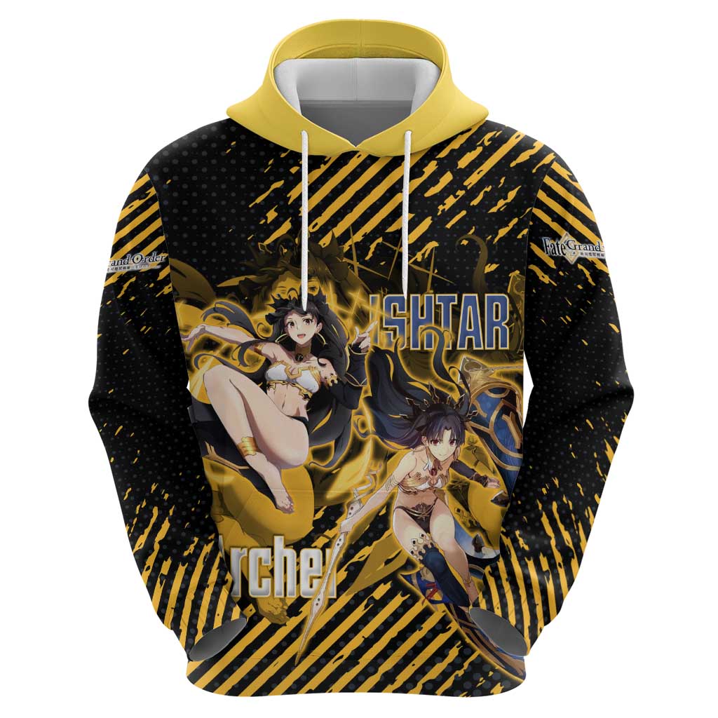 Ishtar Archer Fate Grand Order Zip Hoodie Anime Pop Art Grunge Style
