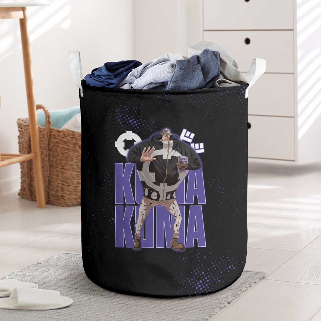Kuma One Piece Laundry Basket Retro Comic Dot Aesthetic