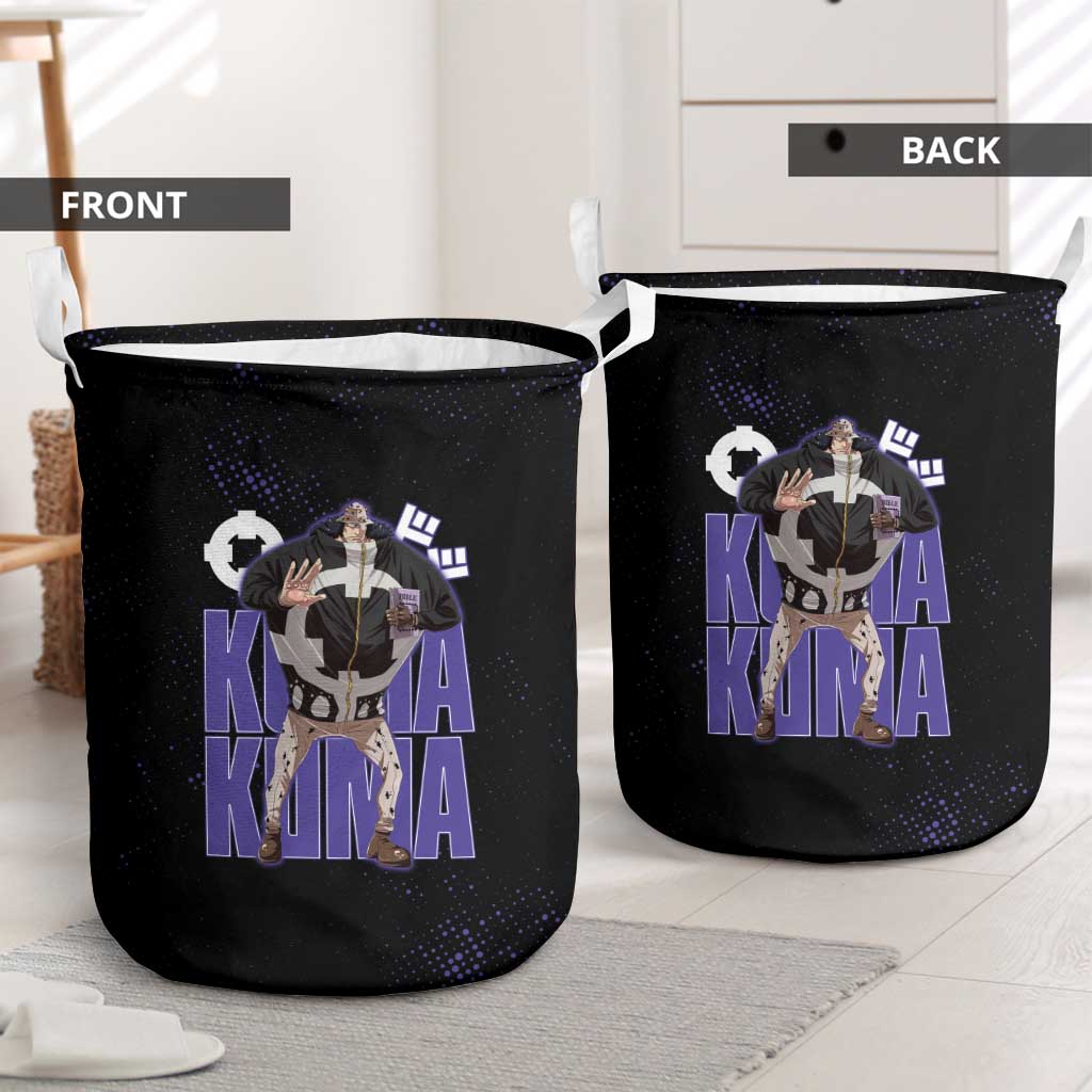 Kuma One Piece Laundry Basket Retro Comic Dot Aesthetic