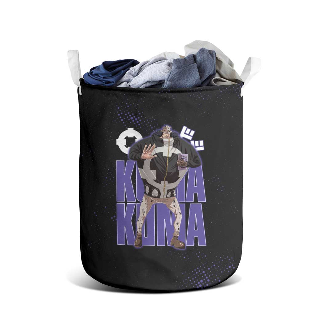 Kuma One Piece Laundry Basket Retro Comic Dot Aesthetic