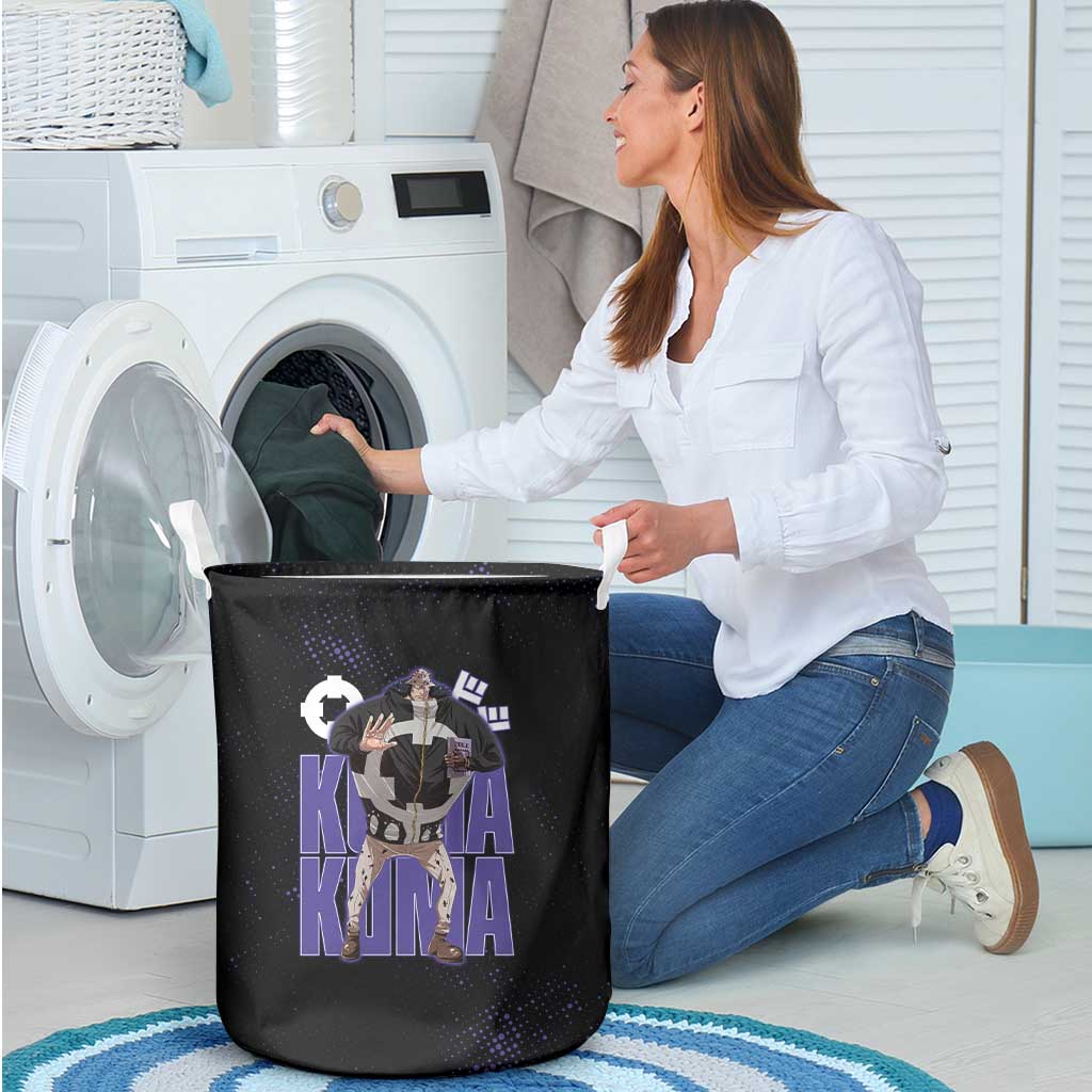 Kuma One Piece Laundry Basket Retro Comic Dot Aesthetic