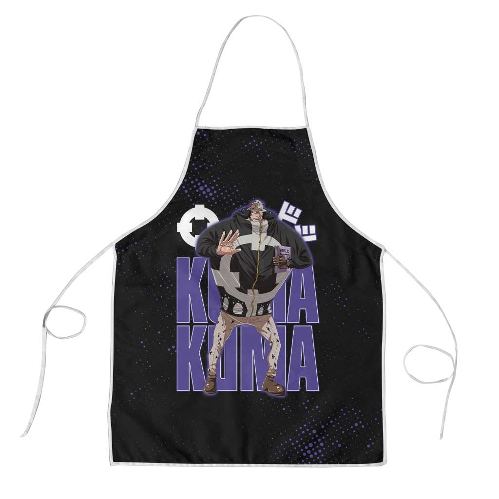 Kuma One Piece Apron Retro Comic Dot Aesthetic