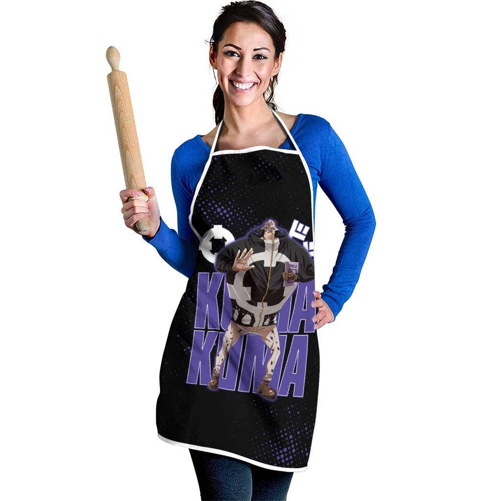 Kuma One Piece Apron Retro Comic Dot Aesthetic