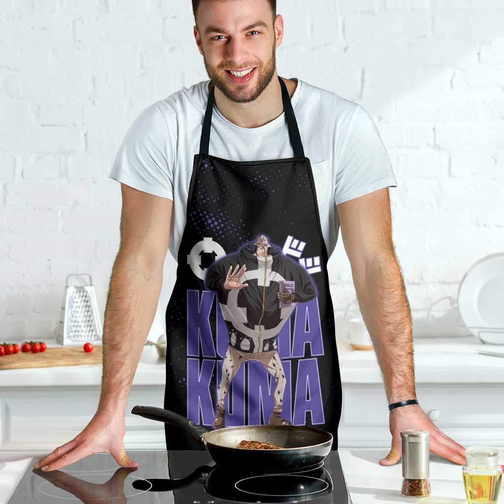 Kuma One Piece Apron Retro Comic Dot Aesthetic