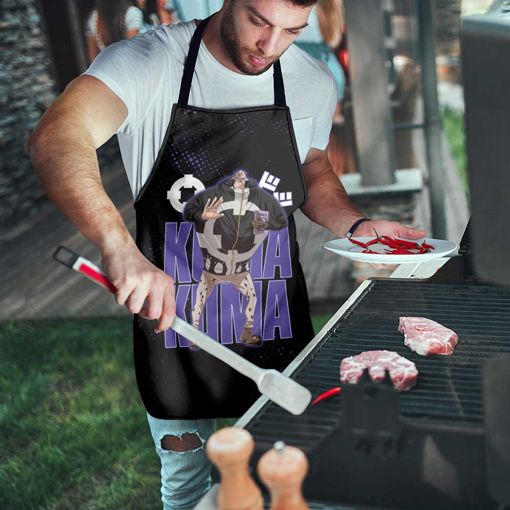 Kuma One Piece Apron Retro Comic Dot Aesthetic