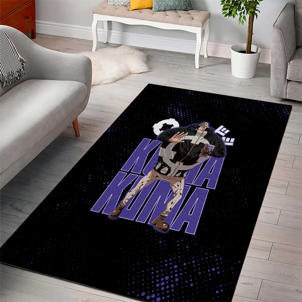 Kuma One Piece Area Rug Retro Comic Dot Aesthetic