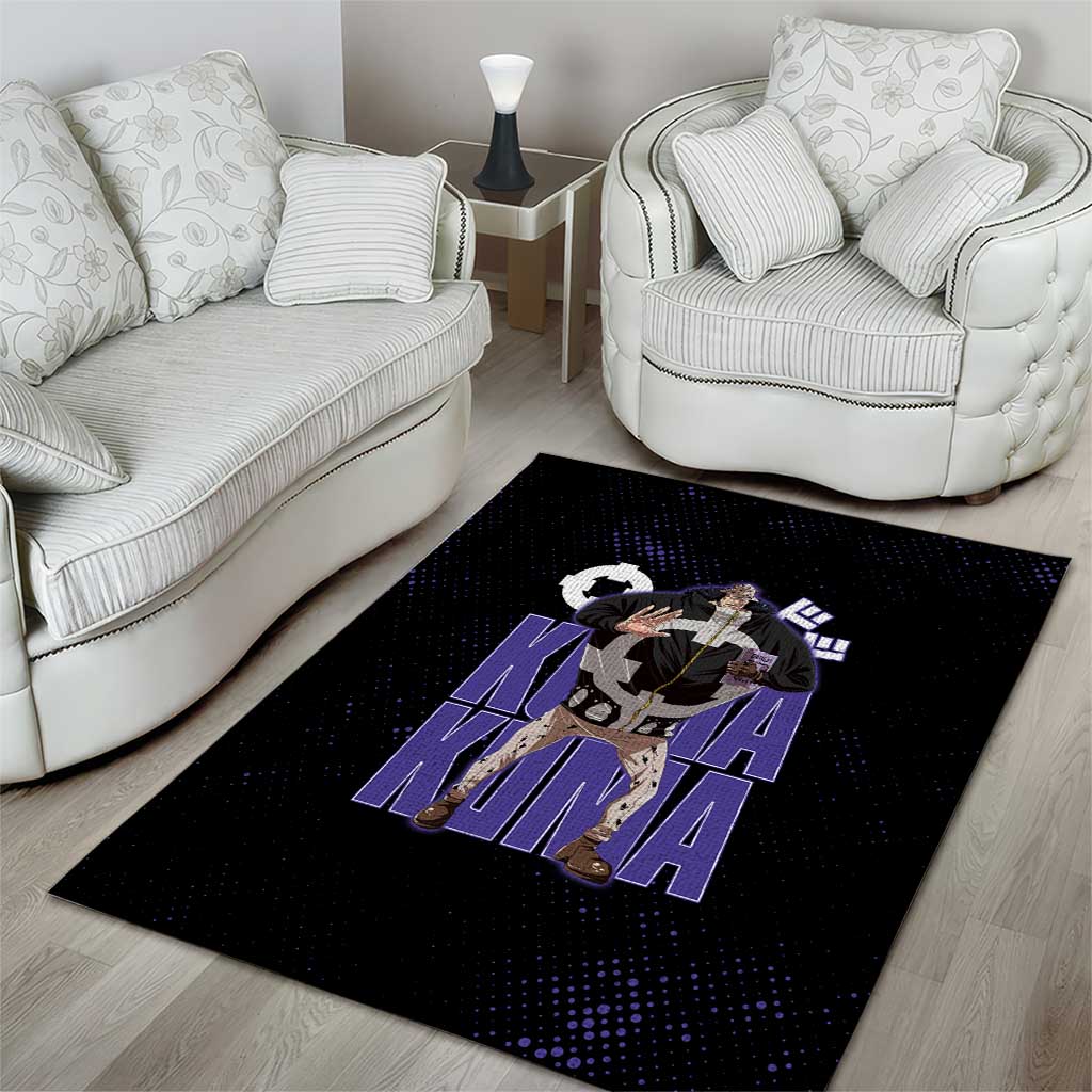 Kuma One Piece Area Rug Retro Comic Dot Aesthetic