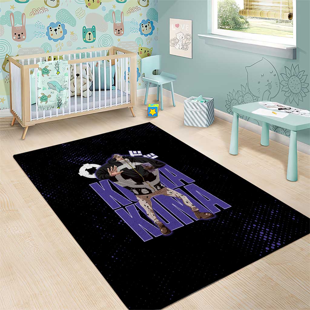 Kuma One Piece Area Rug Retro Comic Dot Aesthetic