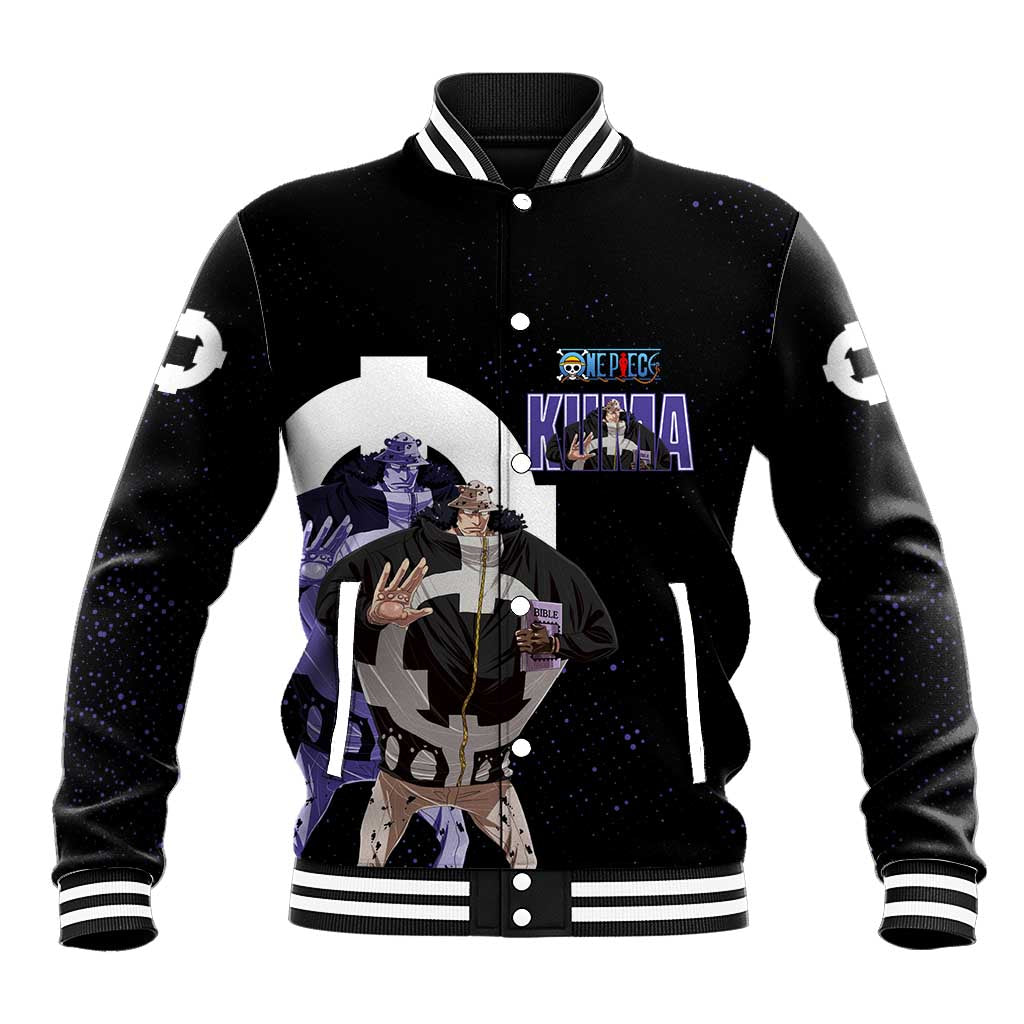Kuma One Piece Baseball Jacket Retro Comic Dot Aesthetic