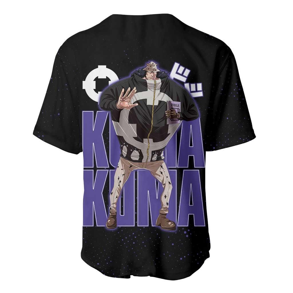 Kuma One Piece Baseball Jersey Retro Comic Dot Aesthetic