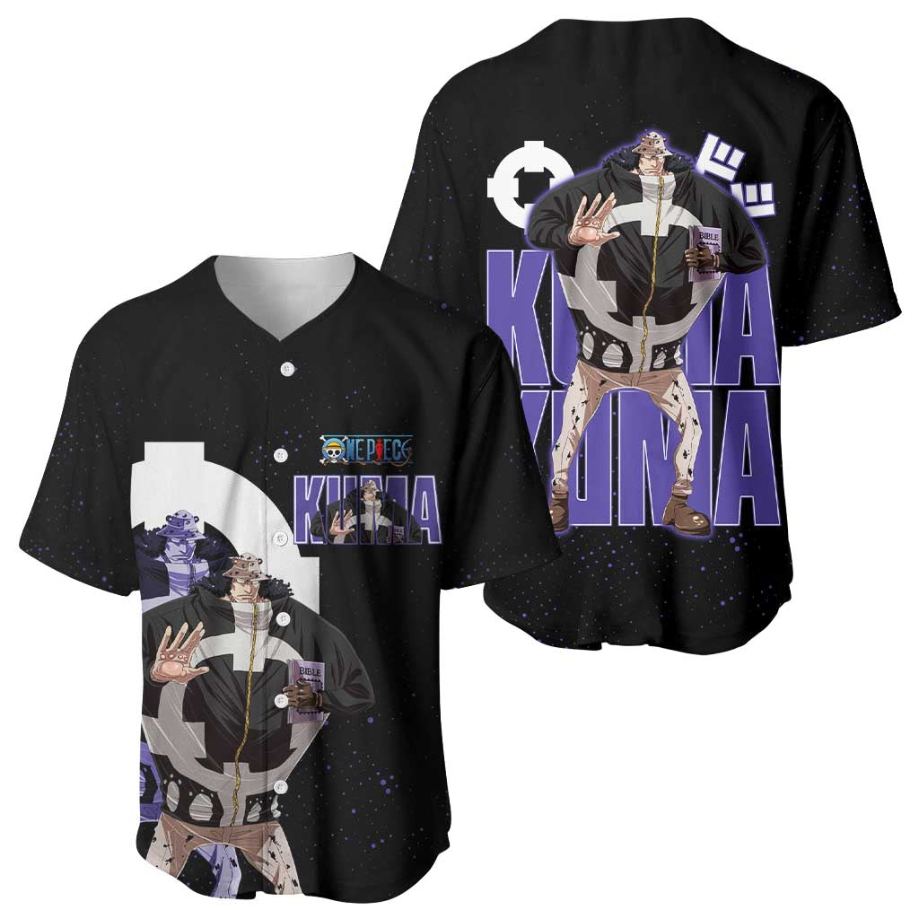 Kuma One Piece Baseball Jersey Retro Comic Dot Aesthetic