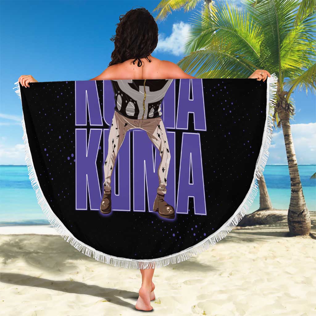 Kuma One Piece Beach Blanket Retro Comic Dot Aesthetic