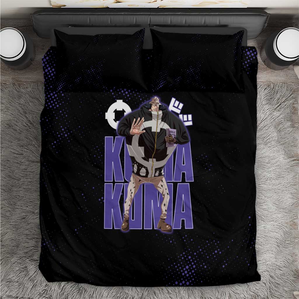 Kuma One Piece Bedding Set Retro Comic Dot Aesthetic