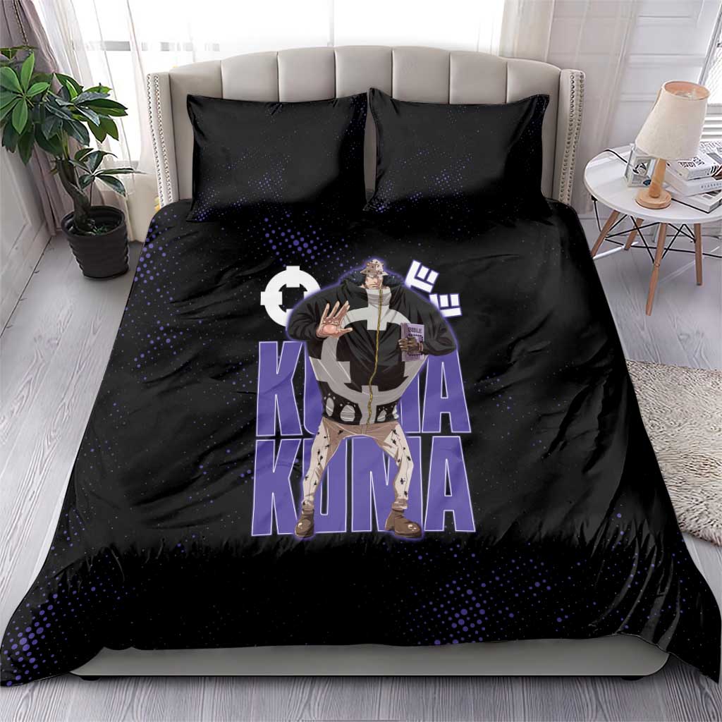 Kuma One Piece Bedding Set Retro Comic Dot Aesthetic