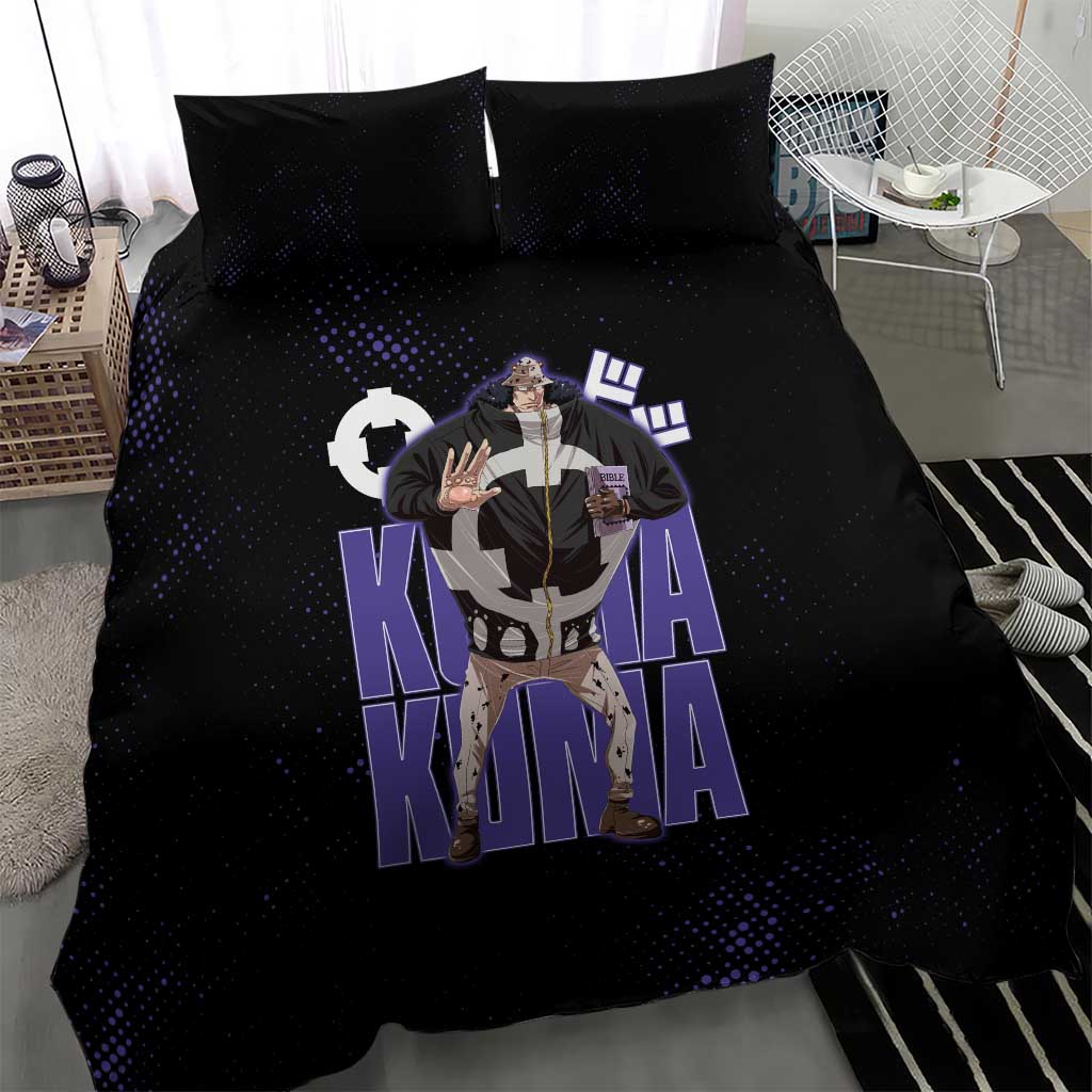 Kuma One Piece Bedding Set Retro Comic Dot Aesthetic