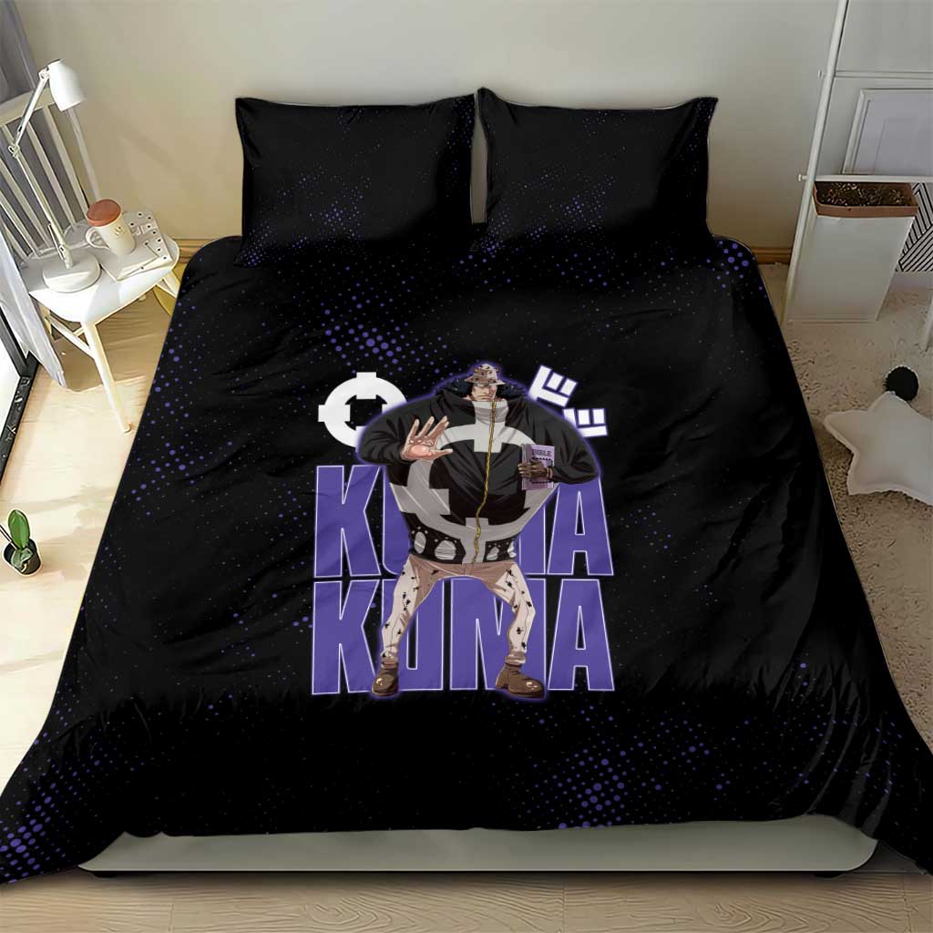 Kuma One Piece Bedding Set Retro Comic Dot Aesthetic