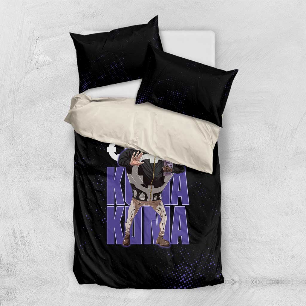 Kuma One Piece Bedding Set Retro Comic Dot Aesthetic
