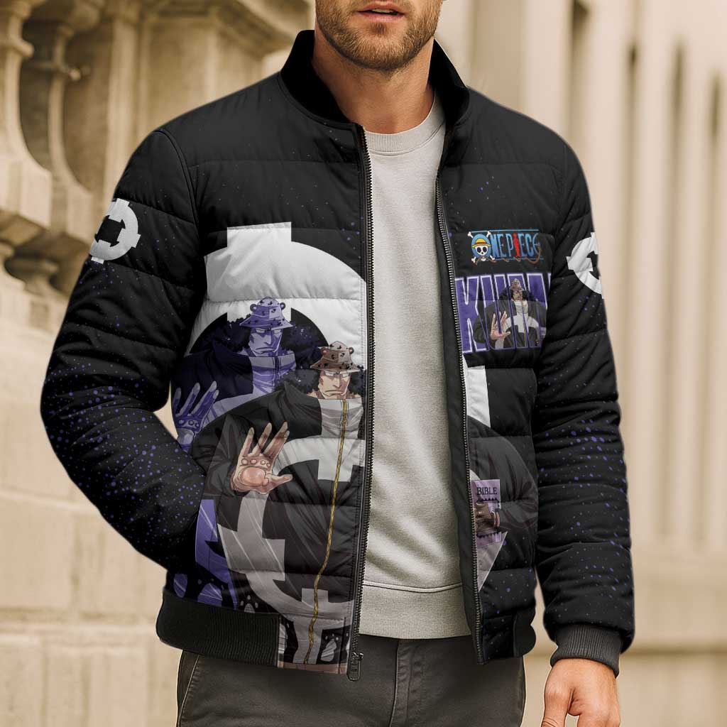 Kuma One Piece Bomber Puffer Jacket Retro Comic Dot Aesthetic