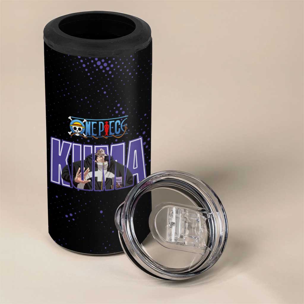 Kuma One Piece 4 in 1 Can Cooler Tumbler Retro Comic Dot Aesthetic