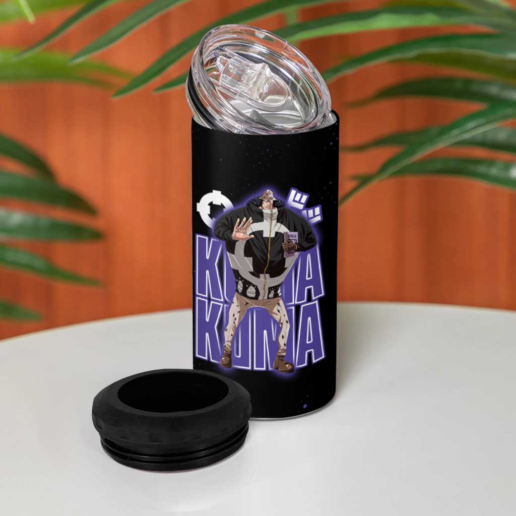 Kuma One Piece 4 in 1 Can Cooler Tumbler Retro Comic Dot Aesthetic