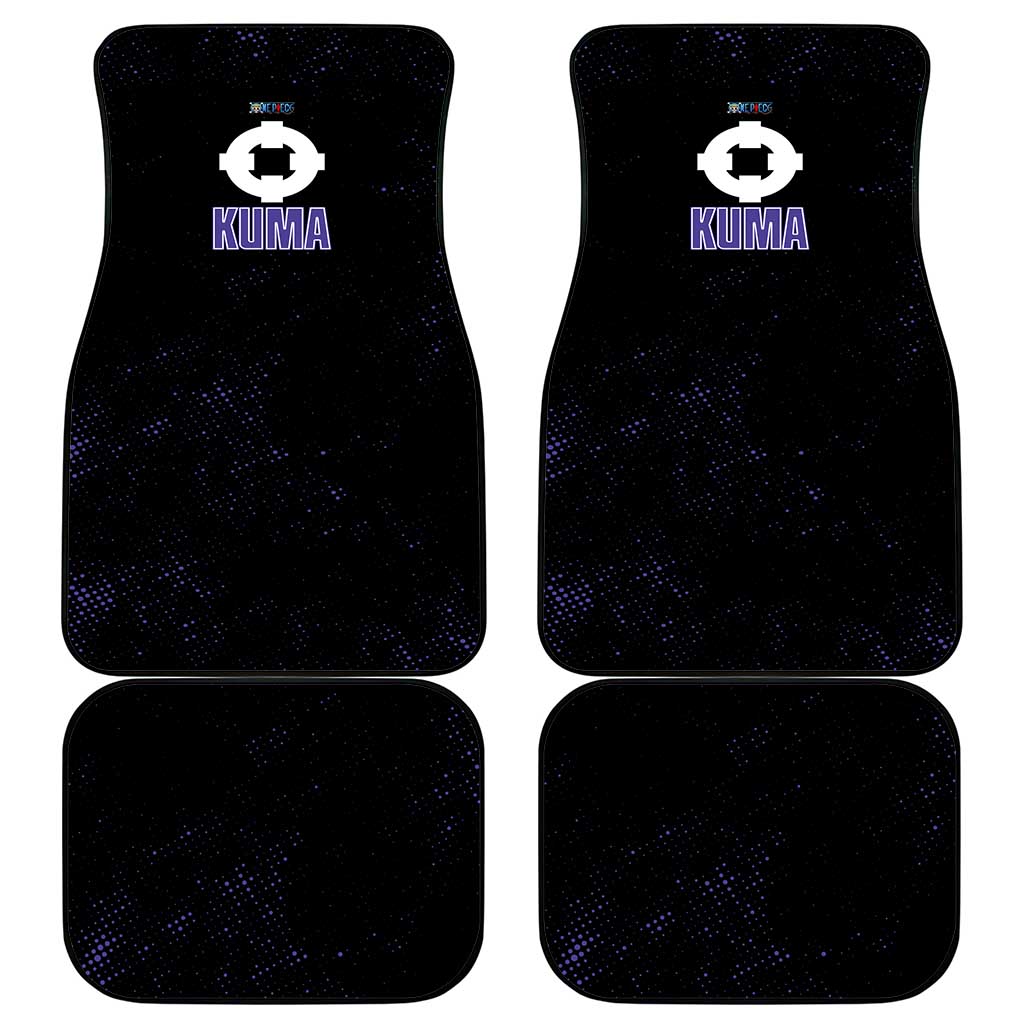 Kuma One Piece Car Mats Retro Comic Dot Aesthetic