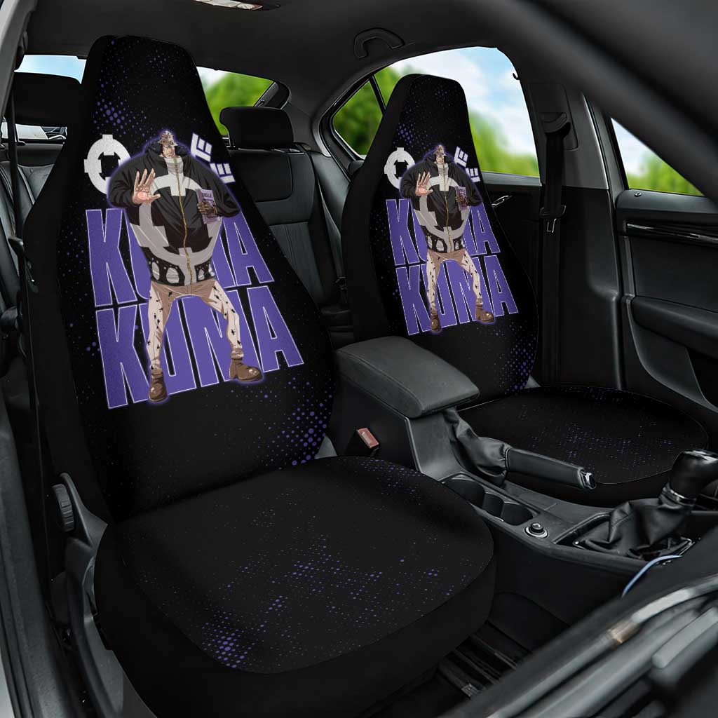 Kuma One Piece Car Seat Cover Retro Comic Dot Aesthetic