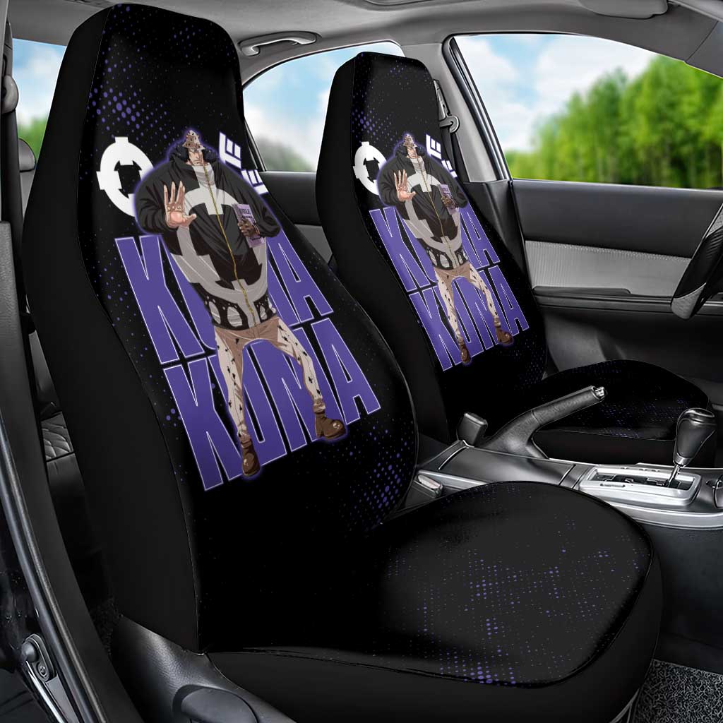 Kuma One Piece Car Seat Cover Retro Comic Dot Aesthetic