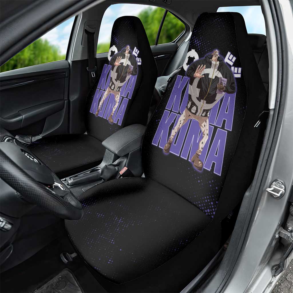Kuma One Piece Car Seat Cover Retro Comic Dot Aesthetic