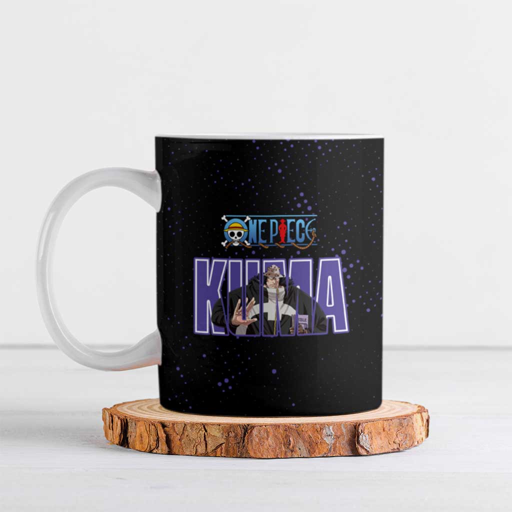 Kuma One Piece Ceramic Mug Retro Comic Dot Aesthetic