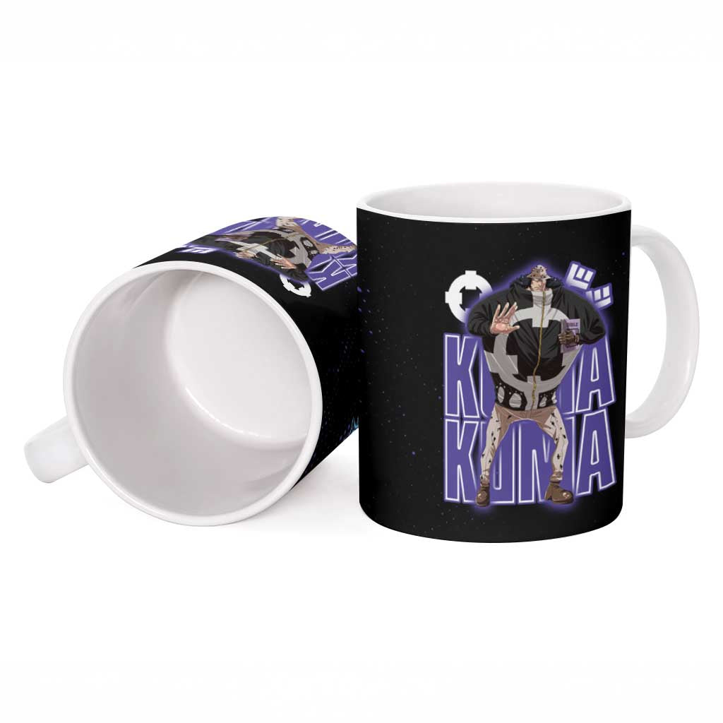 Kuma One Piece Ceramic Mug Retro Comic Dot Aesthetic