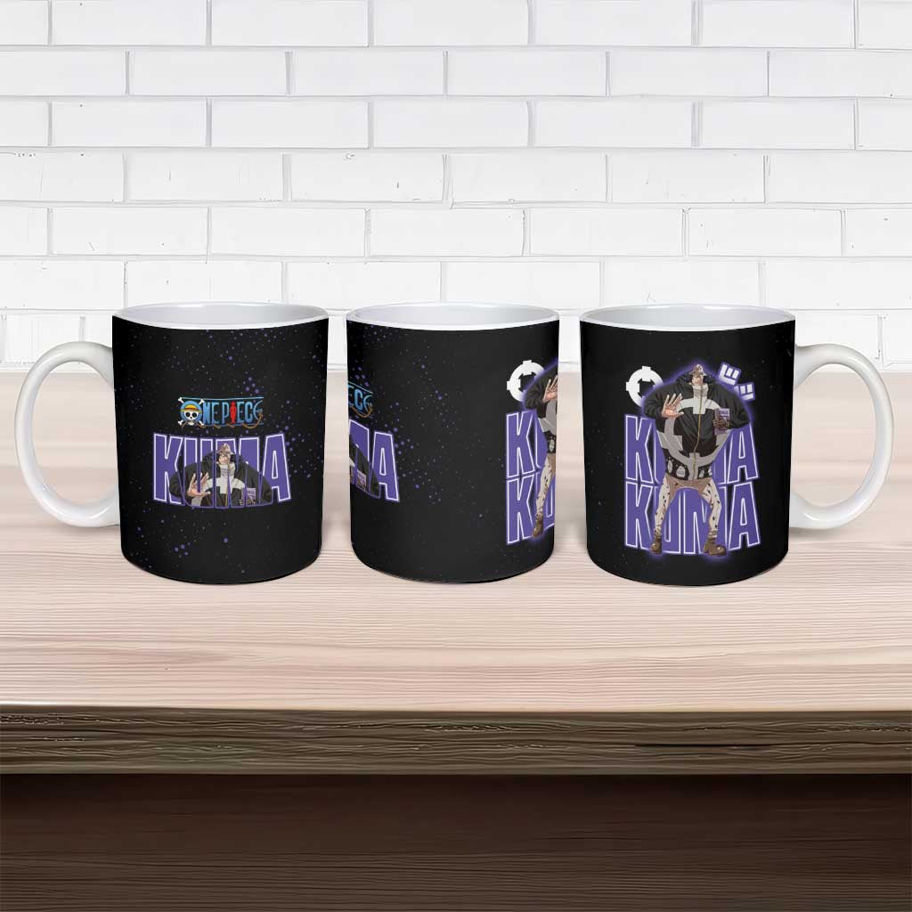 Kuma One Piece Ceramic Mug Retro Comic Dot Aesthetic