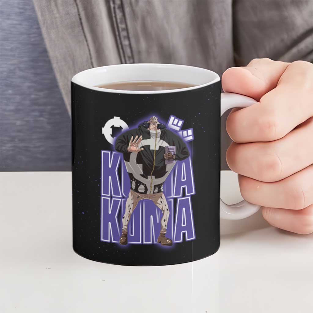 Kuma One Piece Ceramic Mug Retro Comic Dot Aesthetic