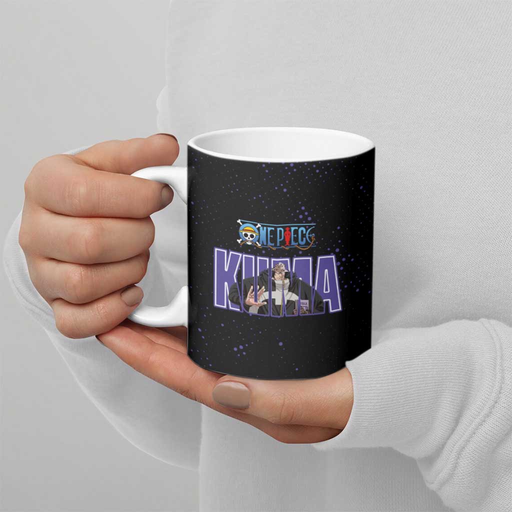 Kuma One Piece Ceramic Mug Retro Comic Dot Aesthetic