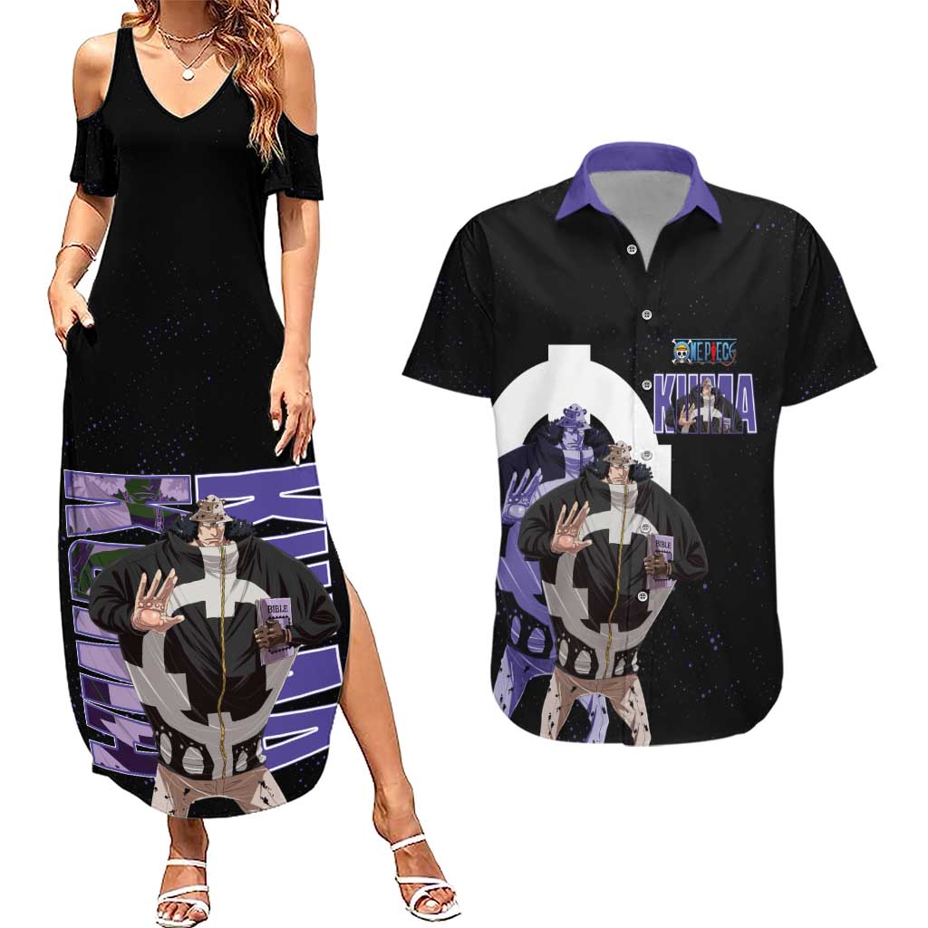 Kuma One Piece Couples Matching Summer Maxi Dress and Hawaiian Shirt Retro Comic Dot Aesthetic