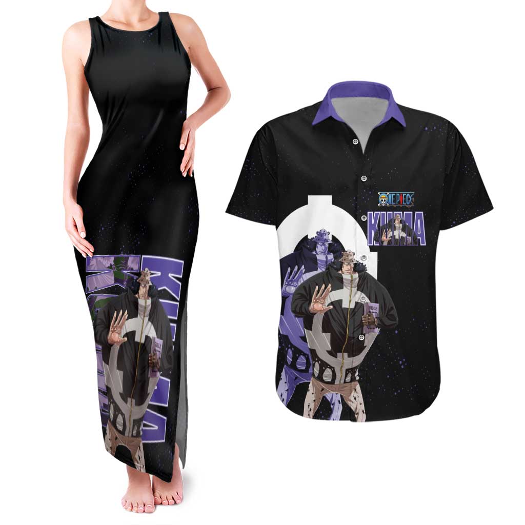 Kuma One Piece Couples Matching Tank Maxi Dress and Hawaiian Shirt Retro Comic Dot Aesthetic