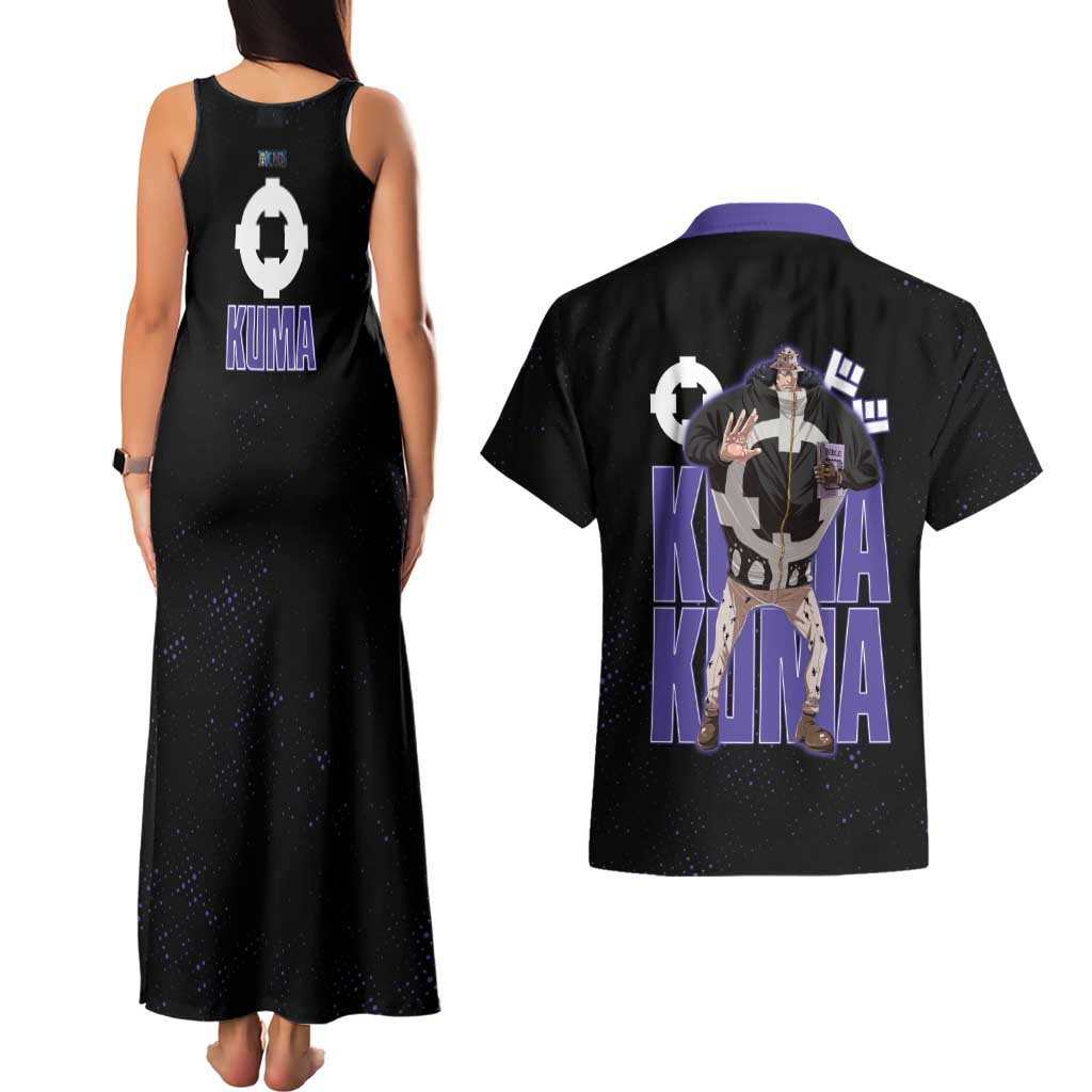 Kuma One Piece Couples Matching Tank Maxi Dress and Hawaiian Shirt Retro Comic Dot Aesthetic