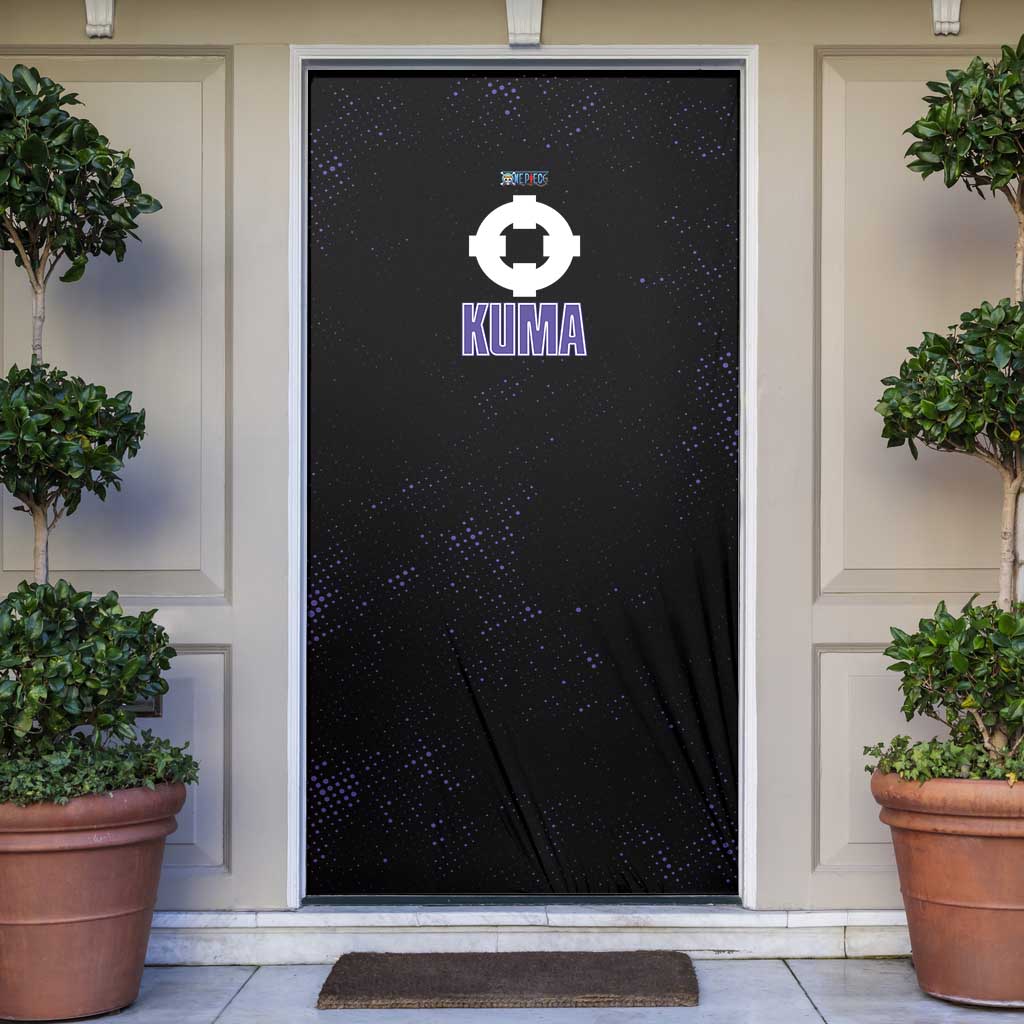 Kuma One Piece Door Cover Retro Comic Dot Aesthetic